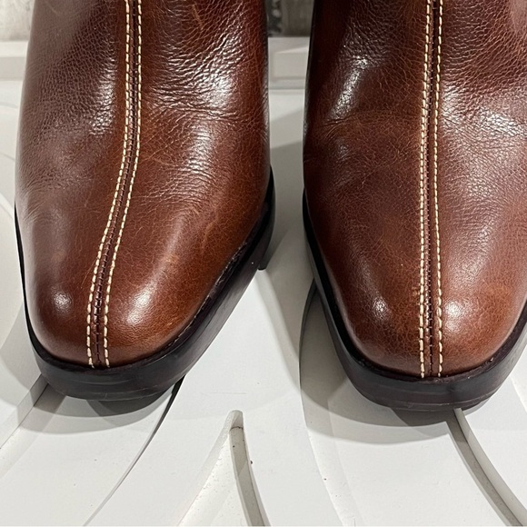 UNISA Brown Leather‎ Western STARLING High Heel MULES Womens 8.5 B Clogs Brazil - Picture 4 of 12